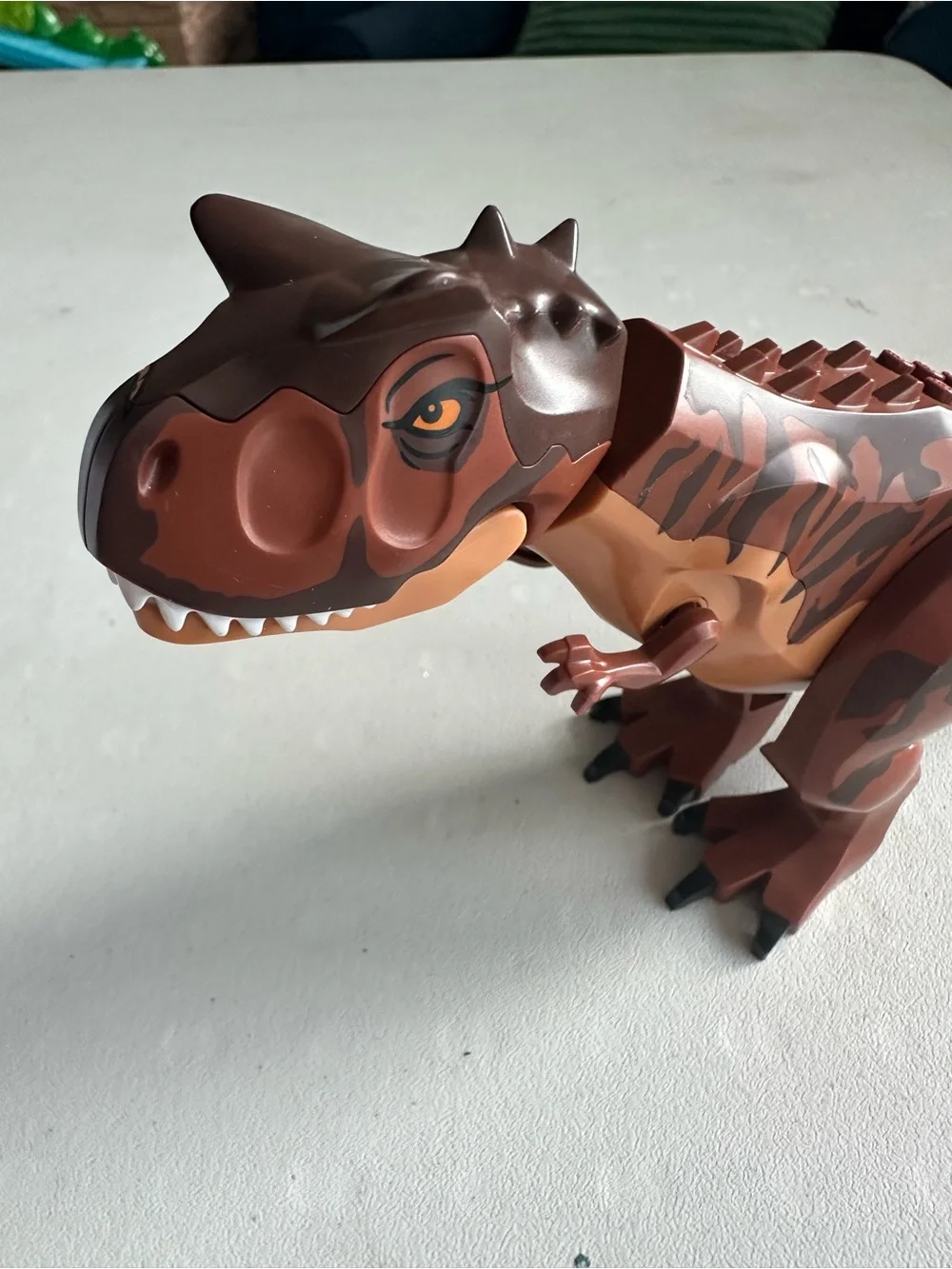 LEGO Jurassic World Carnotaurus dinosaur brown figure poseable replacement 2010